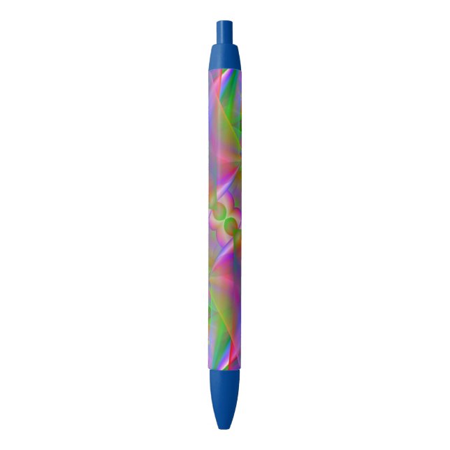 Stylo Noir Abrégé sur fumée d'arc-en-ciel (devant Vertical)