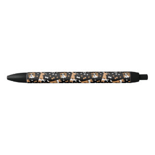 Stylo Noir Abris Shetland Sheepdog Mini Collie Motif