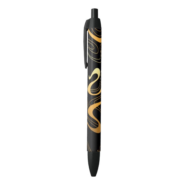 Stylo Noir Abstrait coloré (Haut (Vertical))