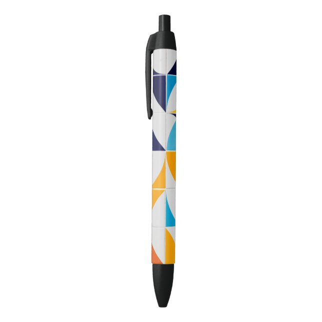Stylo Noir Abstrait coloré (Haut (Vertical))