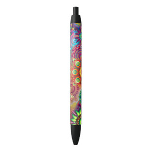 Stylo Noir Abstrait dynamique
