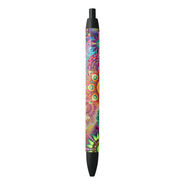 Stylo Noir Abstrait dynamique (devant Vertical)