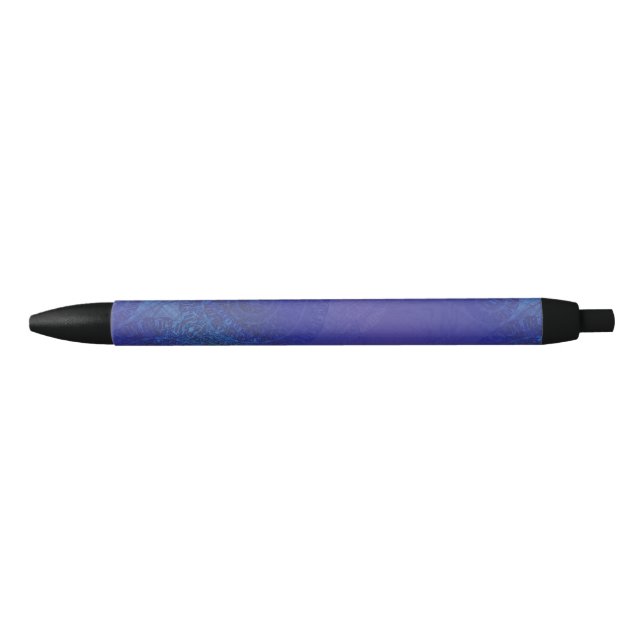 Stylo Noir Acceptation | Médaillons de violet violet bleu Ind (Devant)