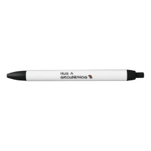 Stylo Noir Accrocher un marmotte