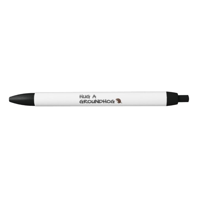 Stylo Noir Accrocher un marmotte (Devant)