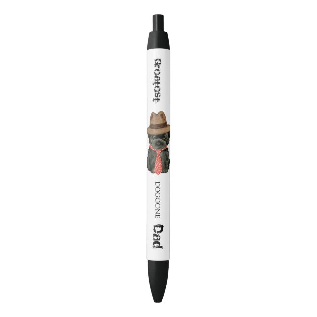 Stylo Noir Affenpinscher Papa (devant Vertical)