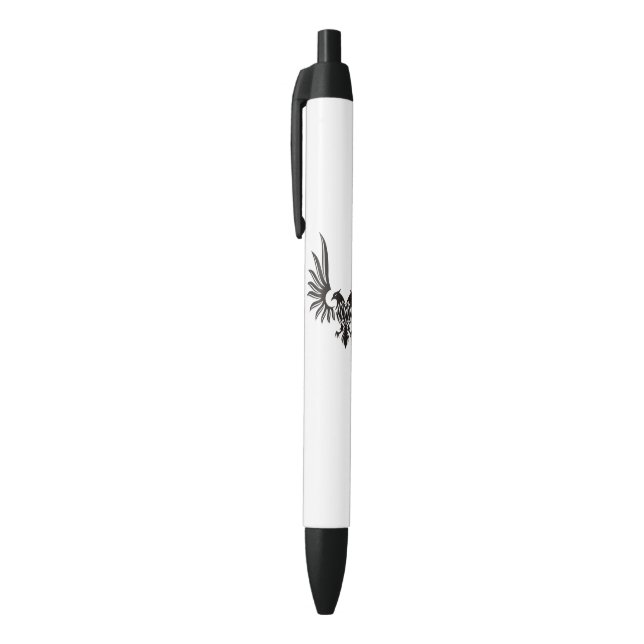 Stylo Noir Aigle à deux têtes (Haut (Vertical))