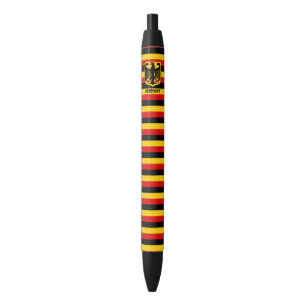Stylo Noir Allemagne Drapeau mignon Patriotique