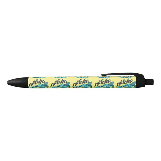Stylo Noir Aloha Hawaii Surf Rider Thunder_Cove (Haut)