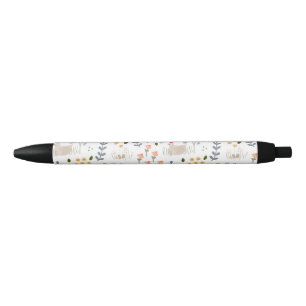 Stylo Noir Amateurs de poulet Ferme Animaux Plutôt Floral