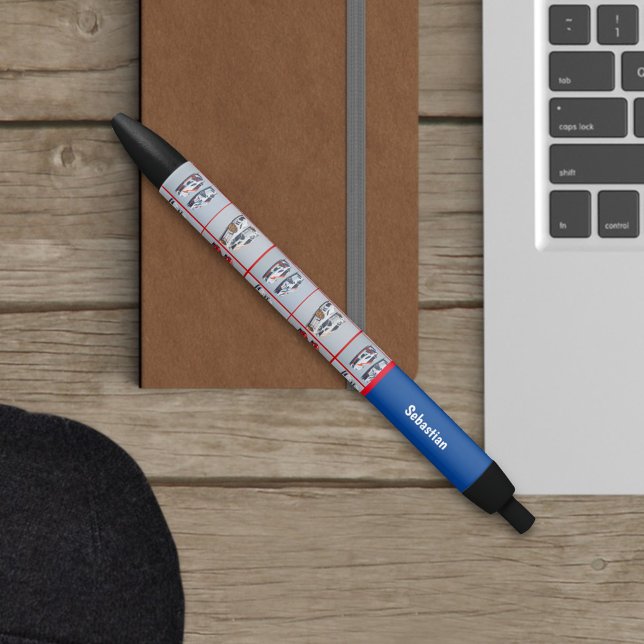 Stylo Noir Amateurs de Voitures de Sport Tendance Rouge et Bl (Créateur téléchargé)