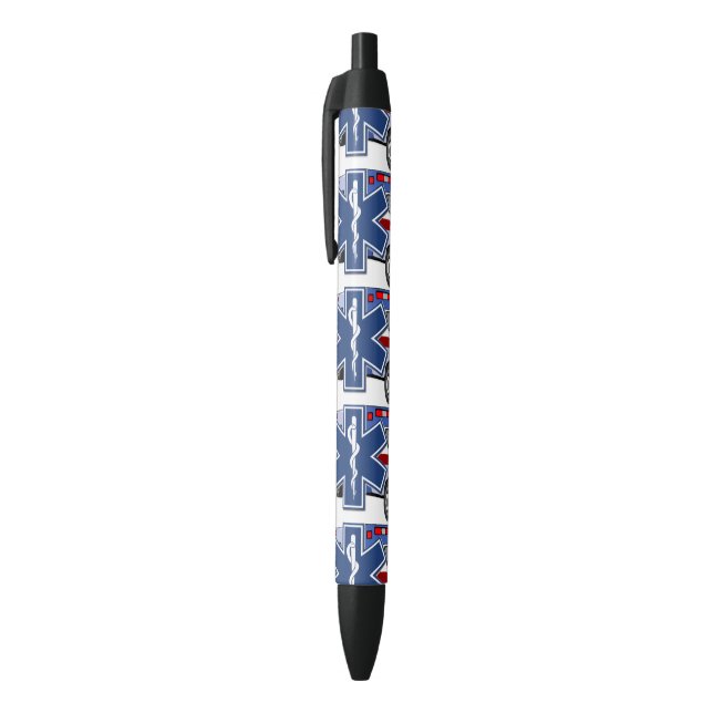 Stylo Noir Ambulance de SME (Haut (Vertical))