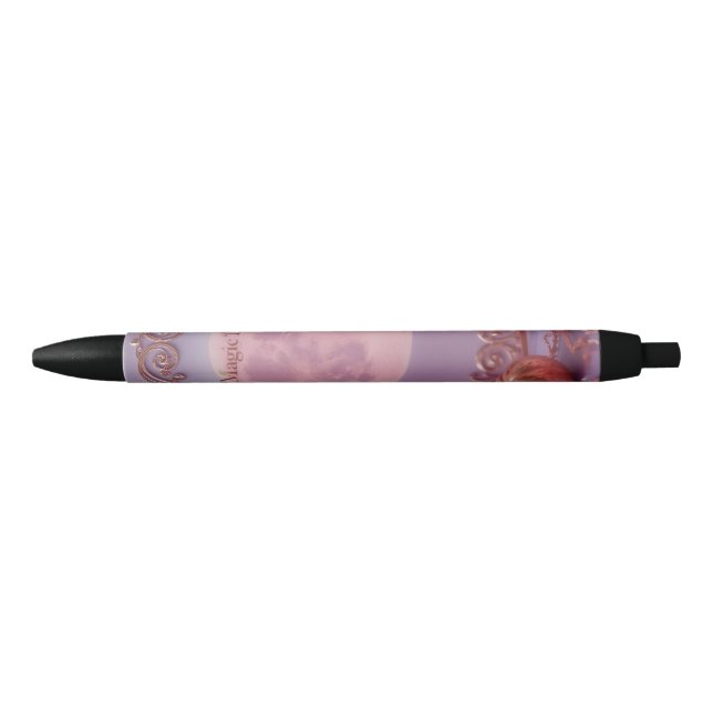 Stylo Noir Améthyste rose (Devant)