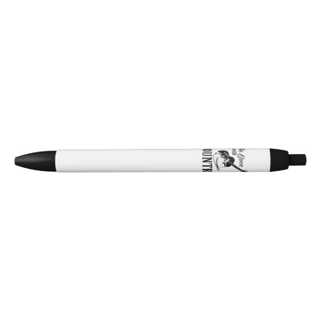 Stylo Noir Amoureux du pays (Devant)