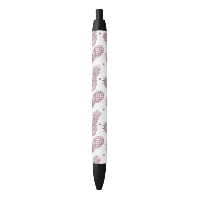 Stylo Noir Ananas rose (devant Vertical)
