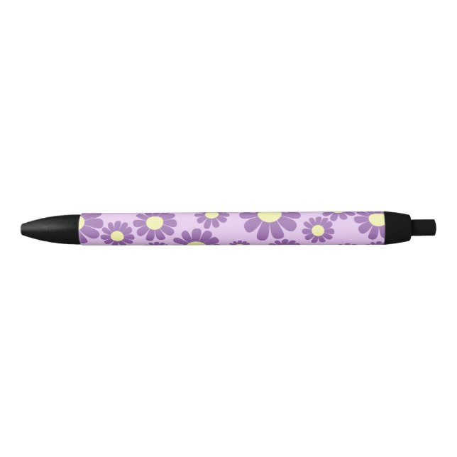 Stylo Noir Ananas rose violet (Devant)