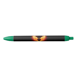 Stylo Noir Angel Fire Heart with Wings