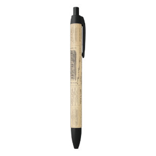 Stylo Noir Annonces de pétrole de New York et de la