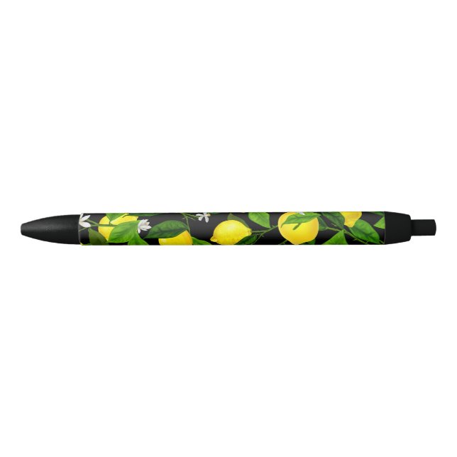 Stylo Noir Aquarelle Citron 2 (Devant)
