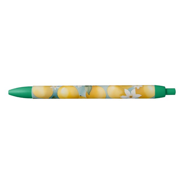 Stylo Noir Aquarelle Citron/fruit (Devant)