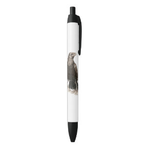 Stylo Noir Aquarelle Corbeau Oiseau Nature Art