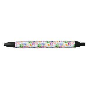 Stylo Noir Aquarelle OEuf de Pâques Cadeau Motif sans soudure
