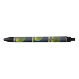 Stylo Noir Arbre de saule de nuit avec papillons et lucioles