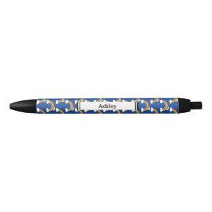 Stylo Noir Arc en ciel avec nuages blancs   Personnaliser