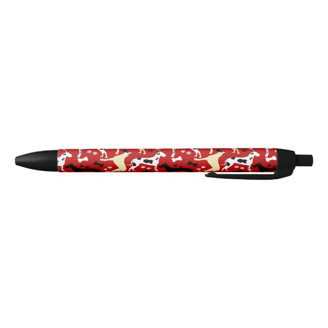 Stylo Noir Arlequin grand Danois, Faune, Grand Danois noir (Bas)