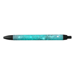 Stylo Noir Arrière - plan à huile Turquoise de la menthe