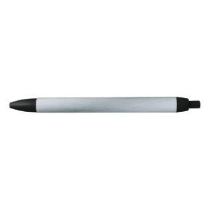 Stylo Noir Arrière - plan argent brossé Faux