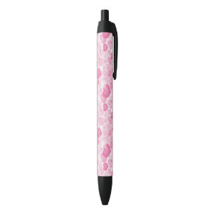 Stylo Noir Arrière - plan avec des coeurs