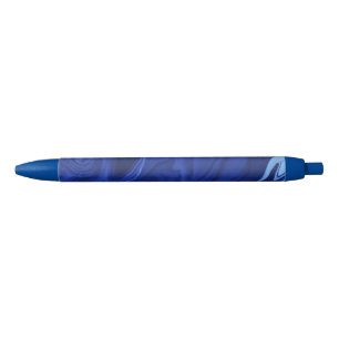 Stylo Noir Arrière - plan bleu Cobalt