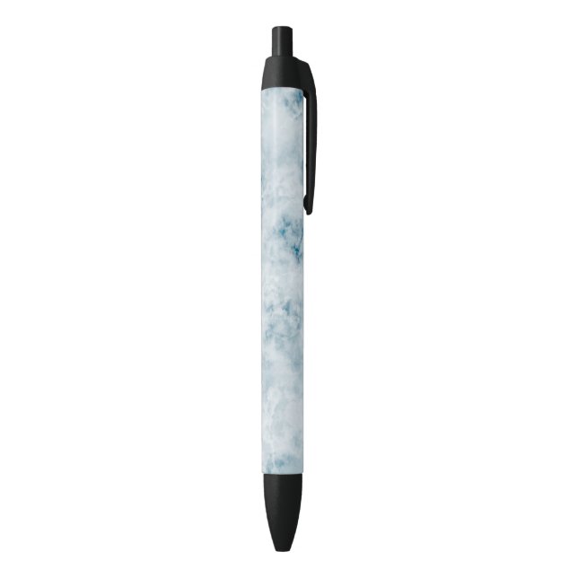 Stylo Noir Arrière - plan bleu de marbre de texture (Bas (Vertical))