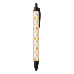 Stylo Noir Arrière - plan d'or abstrait de motif d'ogee