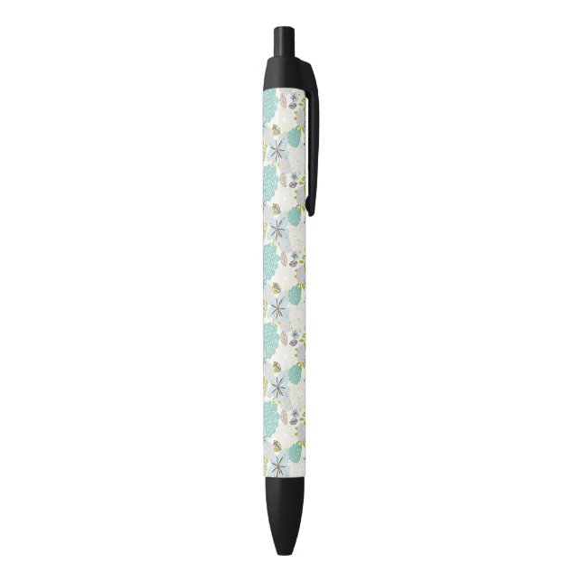Stylo Noir Arrière - plan floral 5 (Bas (Vertical))