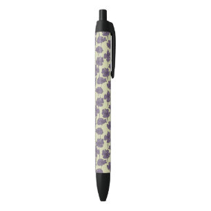 Stylo Noir Arrière - plan floral vintage de motif d'art