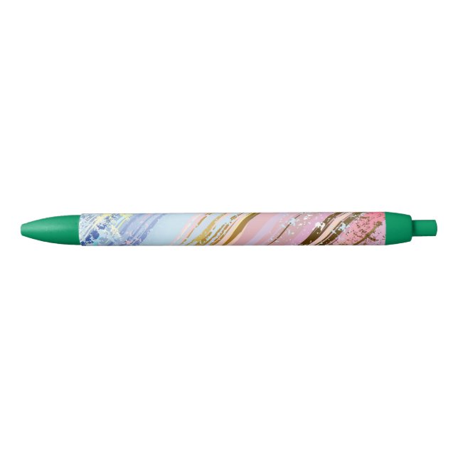 Stylo Noir Arrière - plan rose texturé (Devant)