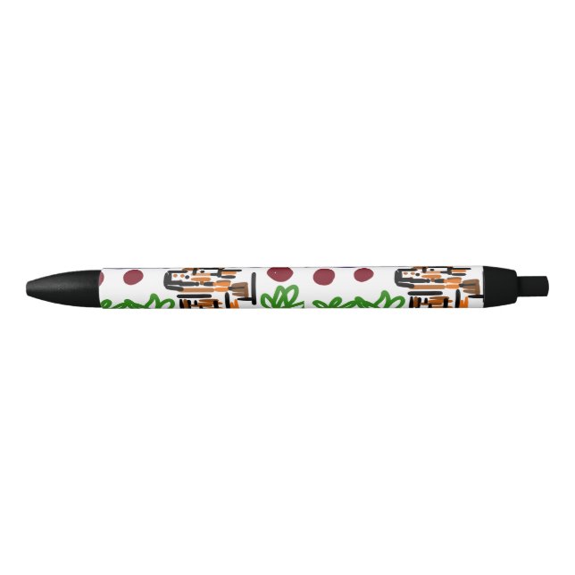Stylo Noir Art arrière de Lion (Devant)