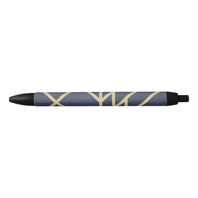 Stylo Noir Art deco design (Devant)