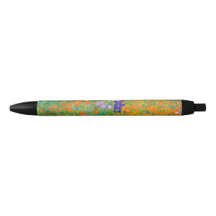 Stylo Noir Art floral de cottage vintage de Gustav Klimt