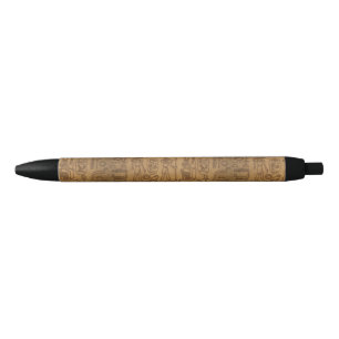 Stylo Noir Art Hiéroglyphique égyptien