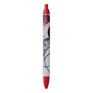 Stylo Noir Art mignon et déplaisant d'original de Goth de