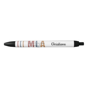 Stylo Noir Assistant de laboratoire médical personnalisé MLA