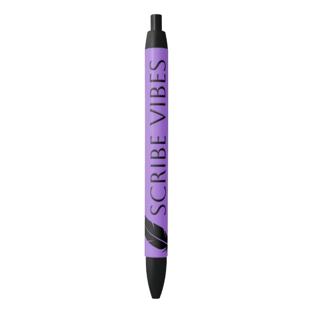 Stylo Noir Auteur écrivain poète Scribe Vibes  (devant Vertical)