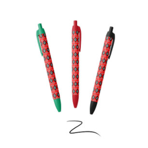 Stylo Noir Axe Rouge