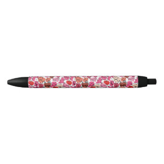 Stylo Noir Baby shower rose rouge mignon motif