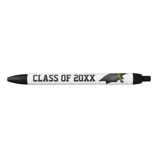 Stylo Noir Bac d'obtention du diplôme et classe Tassel de 20X (Devant)