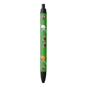 Stylo Noir Ballons de football sur le terrain