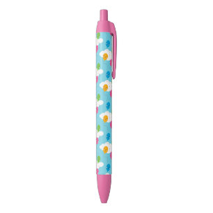 Stylo Noir Ballons de Kawaii